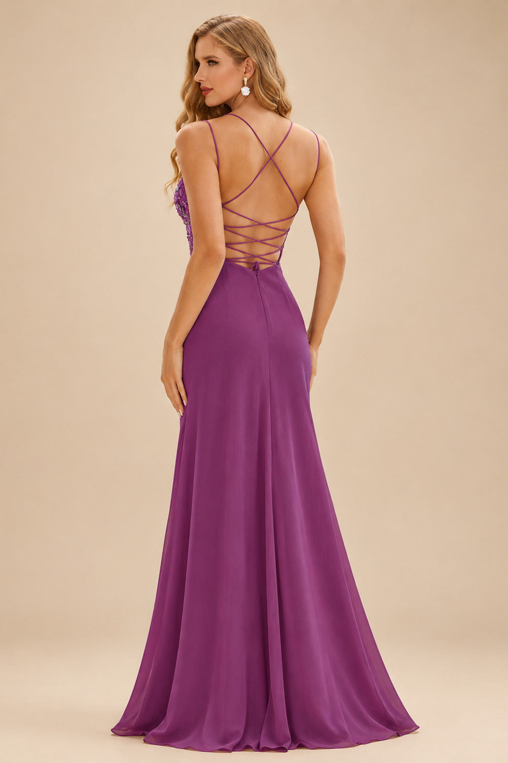 Rutipo Orchid V Neck Fitted Short Sequin-Print Homecoming Dress with Glitter