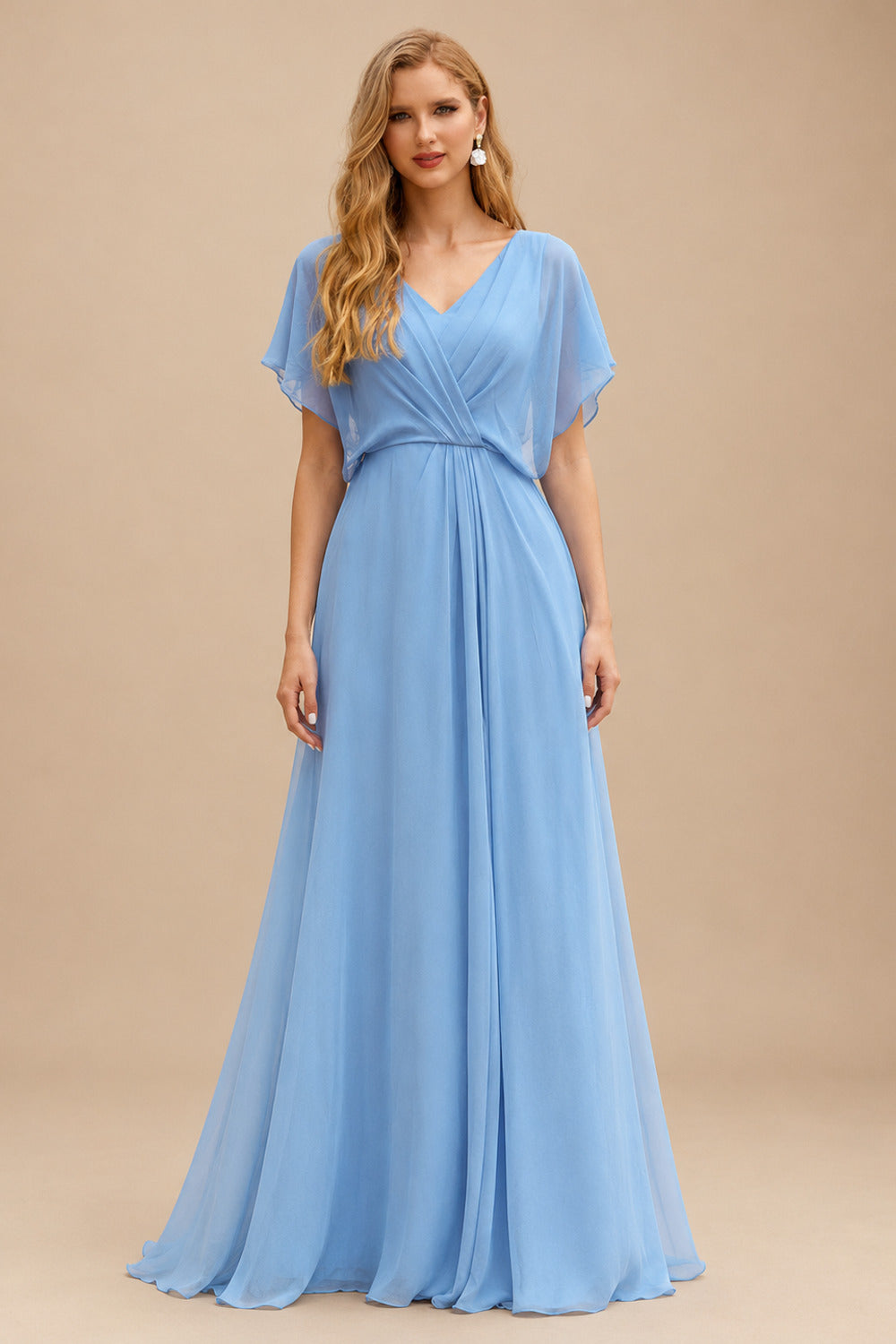 Rutipo Sky Blue A-line Strapless Corset Tulle Floor-Length Prom Dress with Leaf Lace