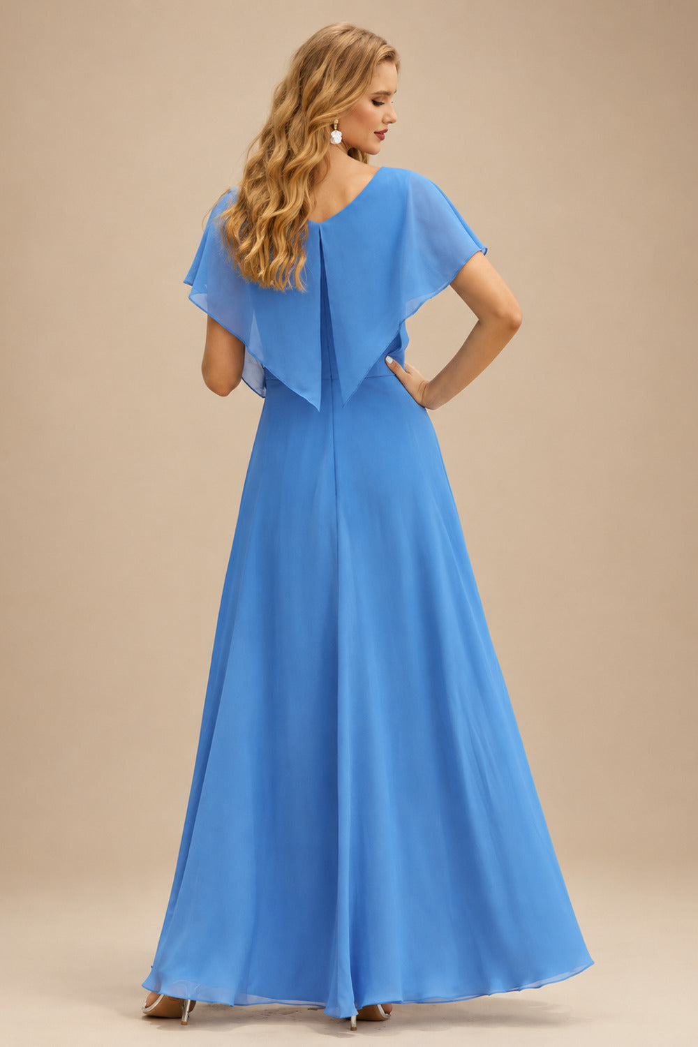Rutipo Ocean Blue A-line Strapless Tiered Ruffle Homecoming Dress with Beaded Ruching Corset