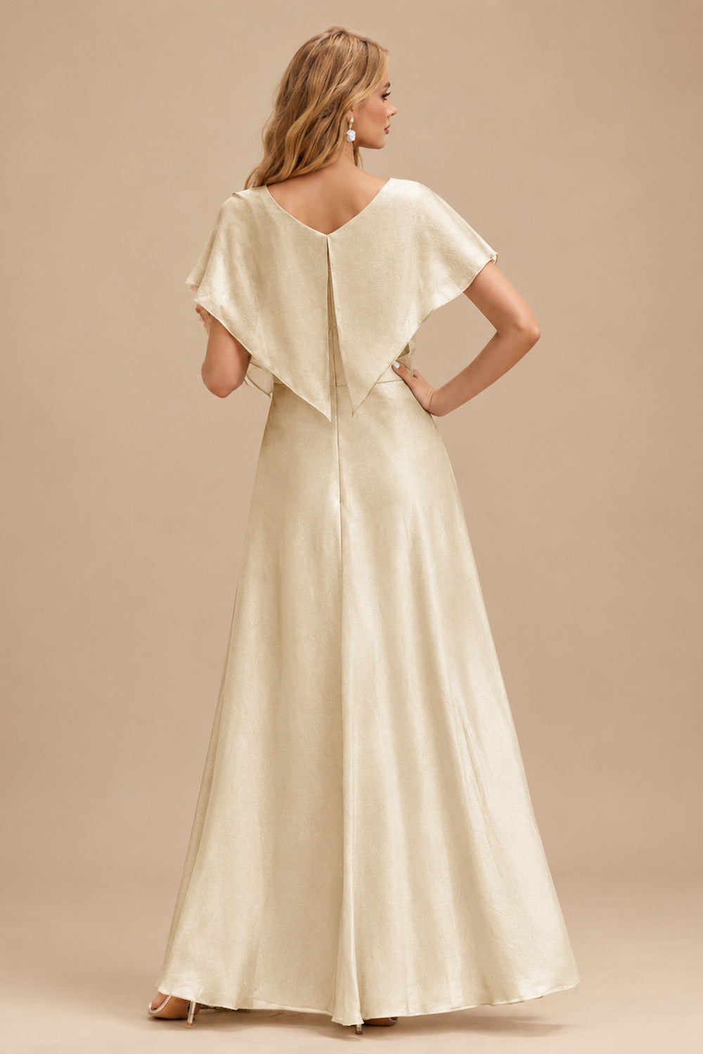 Rutipo Champagne Cowl Sweetheart Neck Tight Homecoming Dress with Embellished Illusion Corset