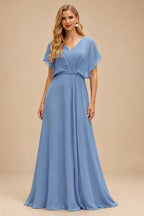 Rutipo Dusty Blue Cowl Sweetheart Neck Tight Homecoming Dress with Embellished Illusion Corset