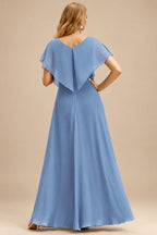 Rutipo Dusty Blue Cowl Sweetheart Neck Tight Homecoming Dress with Embellished Illusion Corset