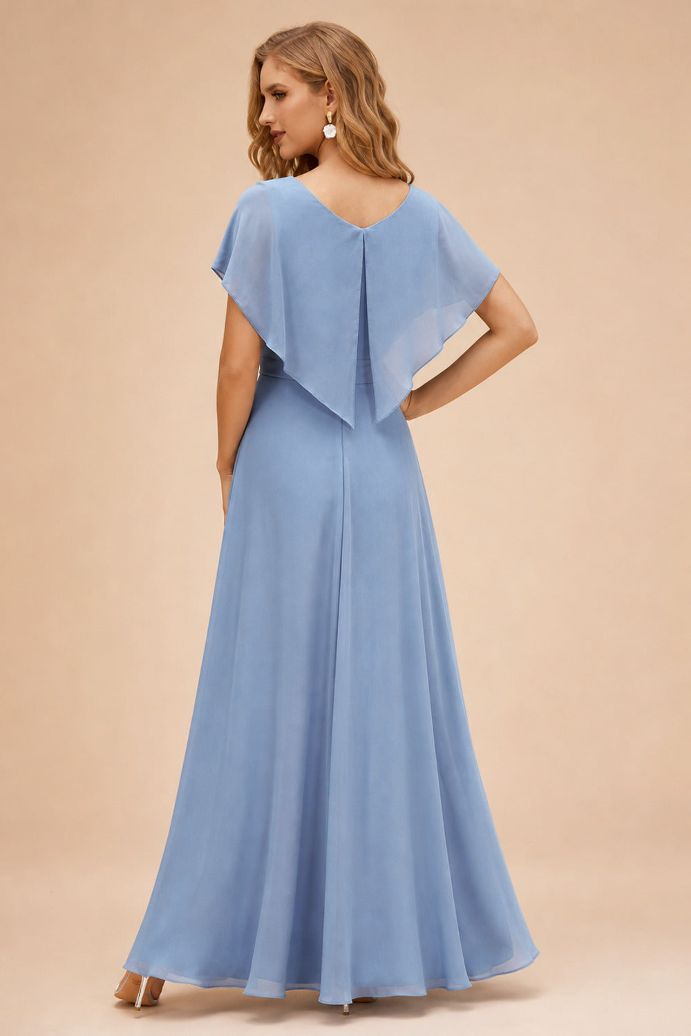 Rutipo Dusty Blue Cowl Sweetheart Neck Tight Homecoming Dress with Embellished Illusion Corset