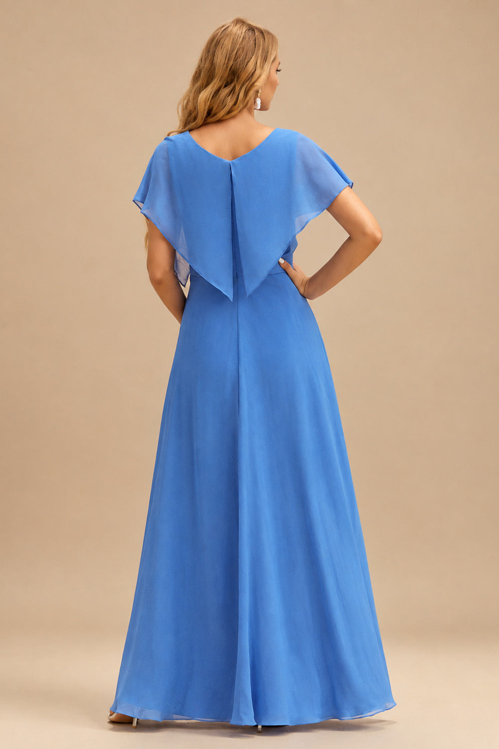 Rutipo Royal Blue Cowl Sweetheart Neck Tight Homecoming Dress with Embellished Illusion Corset