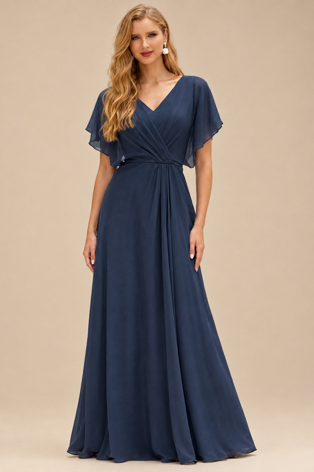 Rutipo Dark Navy Fitted Sheer Sequins Corset Slit Homecoming Dress with Spaghetti Straps