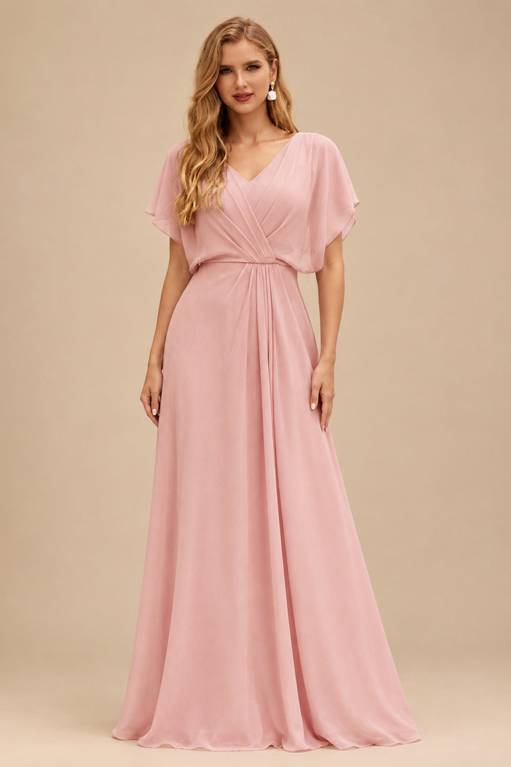 Rutipo Dusty Rose Fitted Sheer Sequins Corset Slit Homecoming Dress with Spaghetti Straps