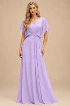 Rutipo Lilac Fitted Sheer Sequins Corset Slit Homecoming Dress with Spaghetti Straps