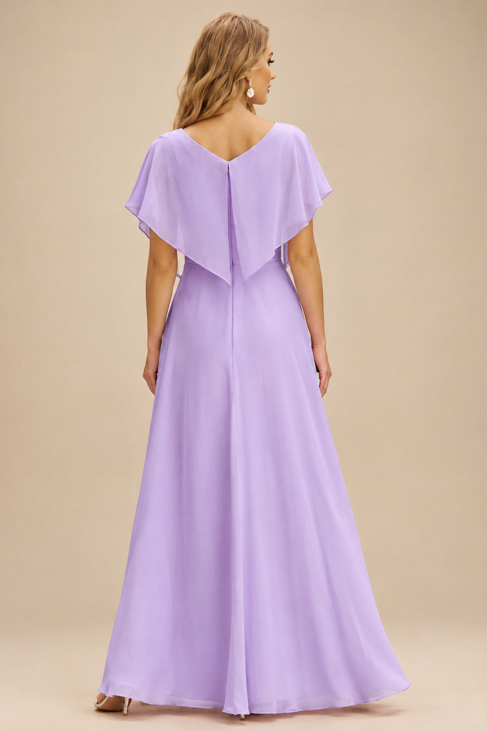 Rutipo Lilac Fitted Sheer Sequins Corset Slit Homecoming Dress with Spaghetti Straps
