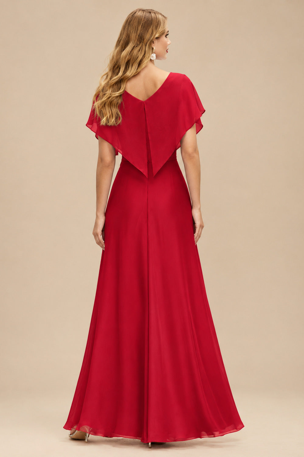 Rutipo Red Fitted Sheer Sequins Corset Slit Homecoming Dress with Spaghetti Straps