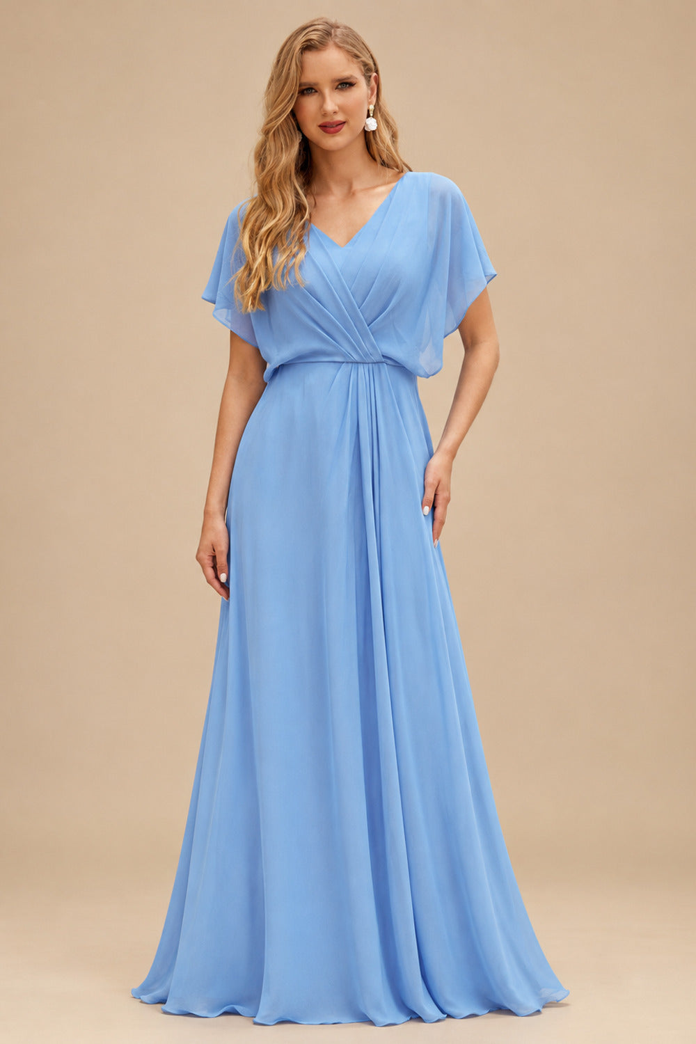 Rutipo Sky Blue Fitted Sheer Sequins Corset Slit Homecoming Dress with Spaghetti Straps