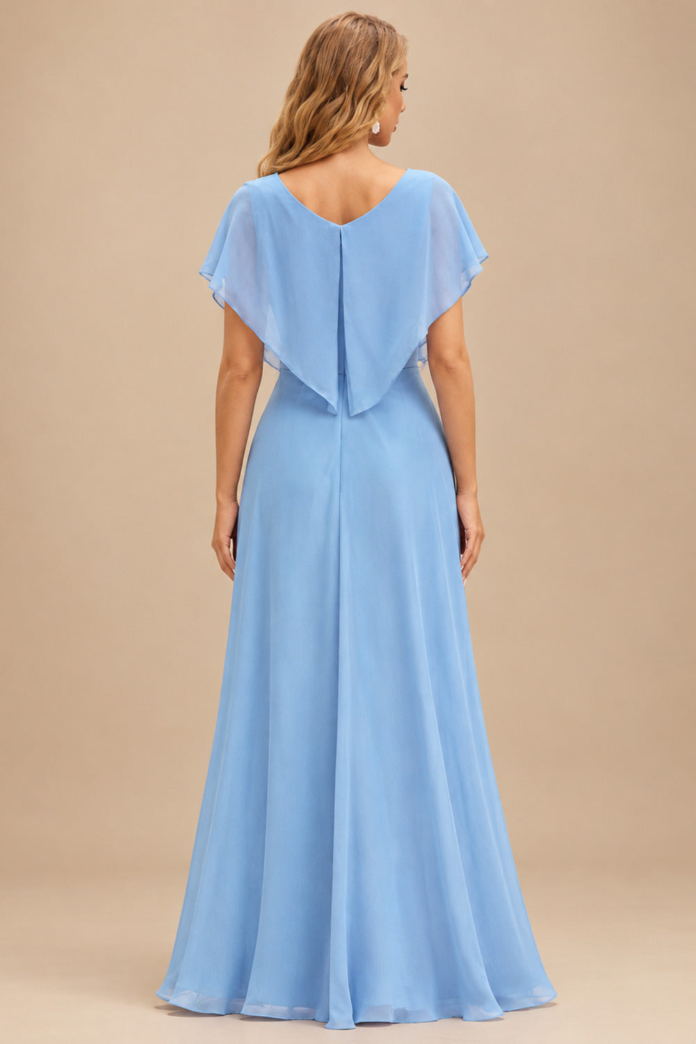 Rutipo Sky Blue Fitted Sheer Sequins Corset Slit Homecoming Dress with Spaghetti Straps