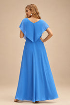 Rutipo Ocean Blue Strapless Fitted Homecoming Dress with Lace Corset Bodice Ruched Skirt