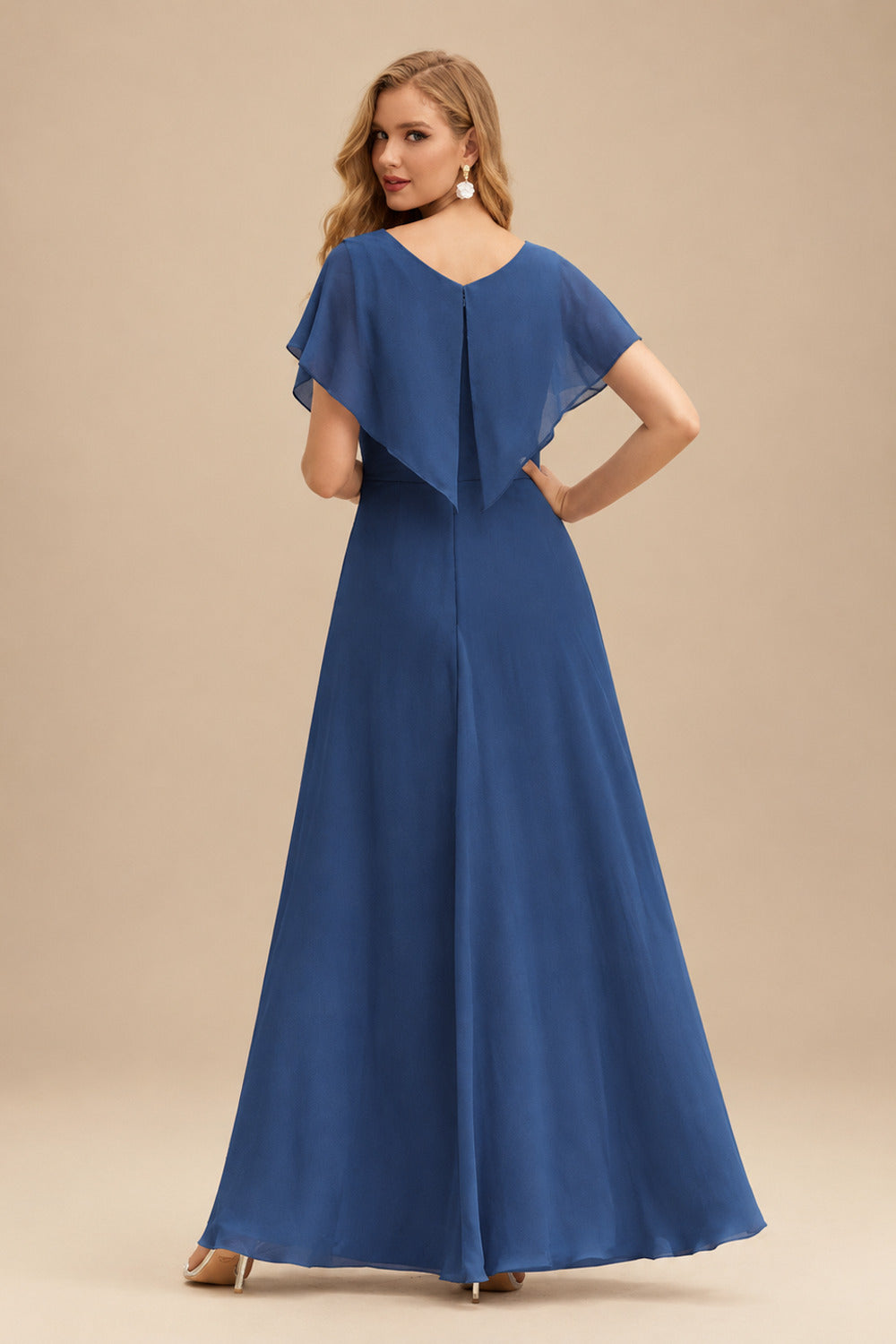 Rutipo Navy Blue Strapless Bodycon Homecoming Dress with Twist Front and Lace-Up Back