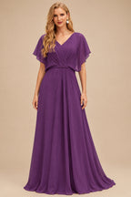 Rutipo Grape Floral A-line Cowl Neck Pink Floral Print Strapless Ruffle Corset Homecoming Dress