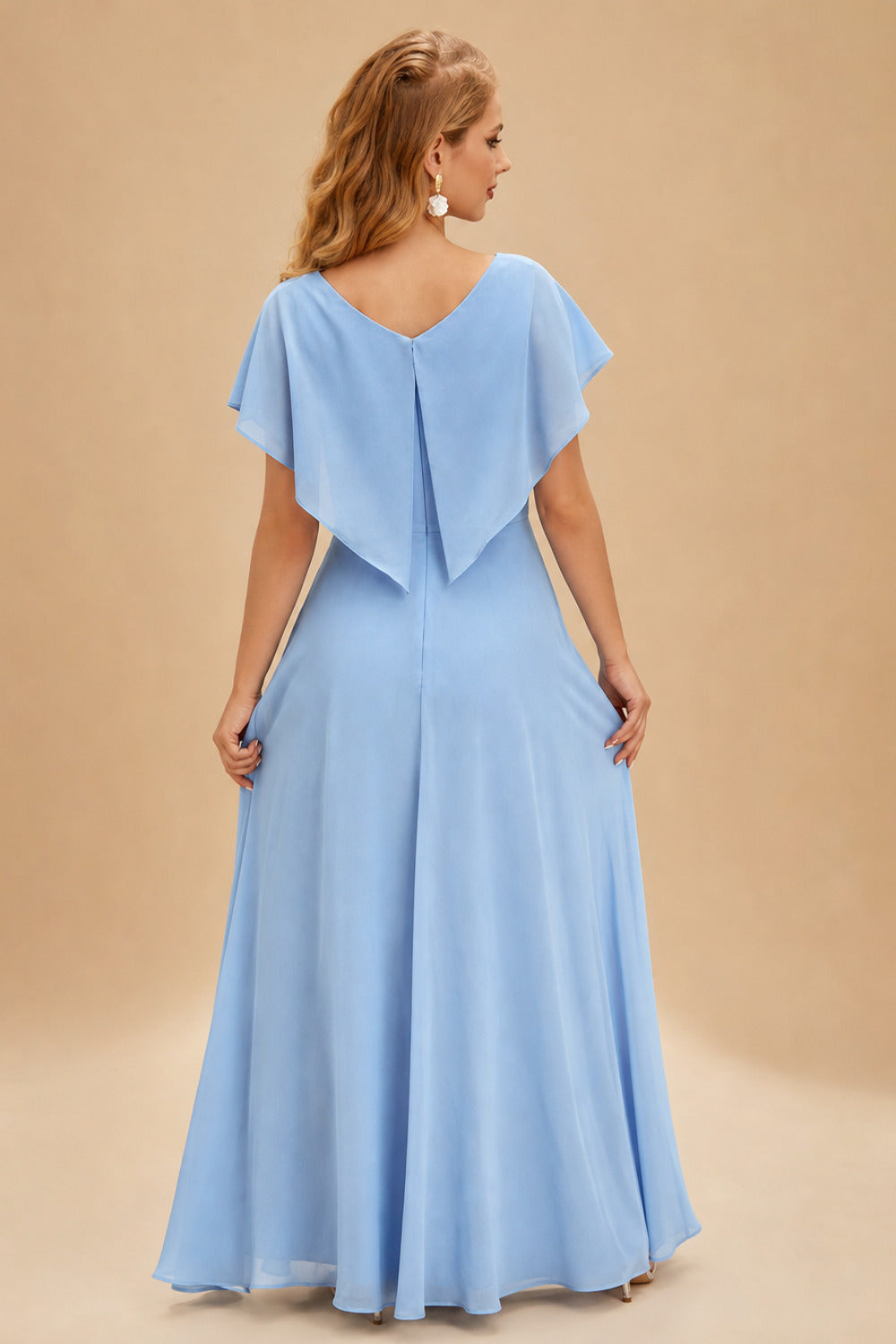 Rutipo Light Blue Floral A-line Floral Butterfly Brocade Strapless Corset Bubble Homecoming Dress