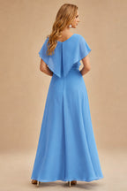 Rutipo Ice Blue A-line Strapless Satin Short Mini Homecoming Dress with Pleated