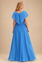 Rutipo Ocean Blue A-line Strapless Satin Short Mini Homecoming Dress with Pleated