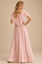 Rutipo Dusty Rose Sheath Strapless Satin Mini Homecoming Dress with Floral Beaded Corset Bodice
