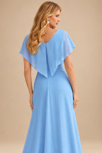 Rutipo Sky Blue Sheath Strapless Satin Mini Homecoming Dress with Floral Beaded Corset Bodice