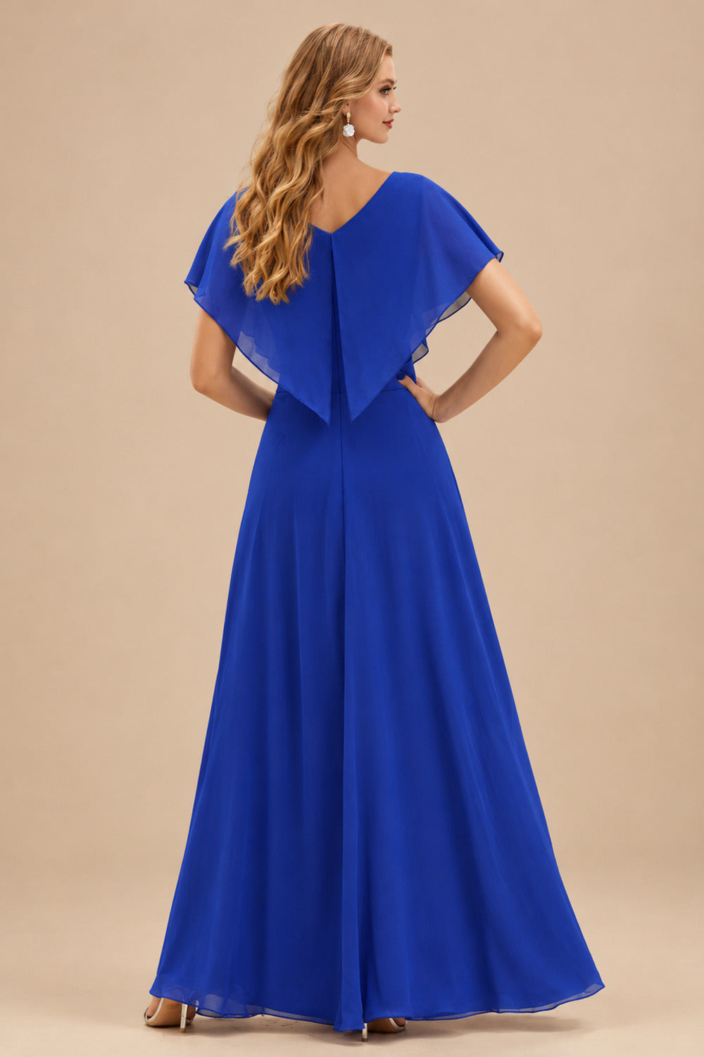 Rutipo Royal Blue Sheath Floral Beaded Tulle Mini Homecoming Dress with Spaghetti Straps
