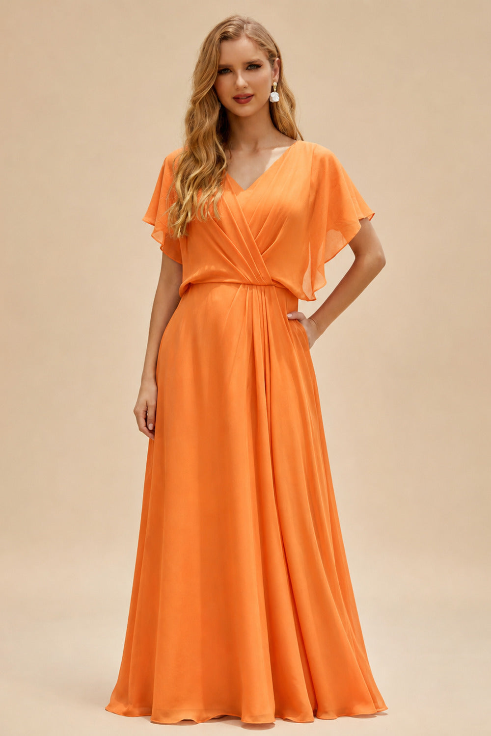 Rutipo Orange Sheath Strapless Ruched Corset Floral Lace Mini Homecoming Dress