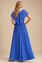 Rutipo Royal Blue Sheath Strapless Ruched Corset Floral Lace Mini Homecoming Dress