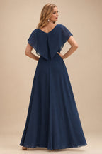 Rutipo Dark Navy A-line Strapless Sweetheart Corset Lace Homecoming Dress with Pleated