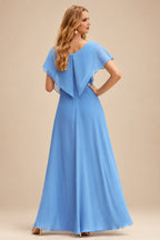 Rutipo Sky Blue A-line Strapless Sweetheart Corset Lace Homecoming Dress with Pleated