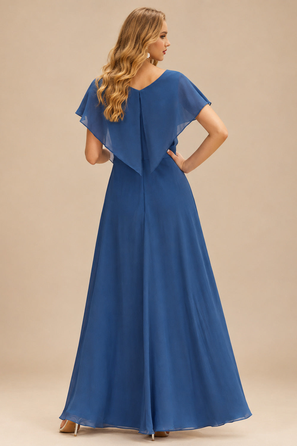 Rutipo Navy Blue A-line Sparkly Strapless Ruched Corset Ruffle Homecoming Dress