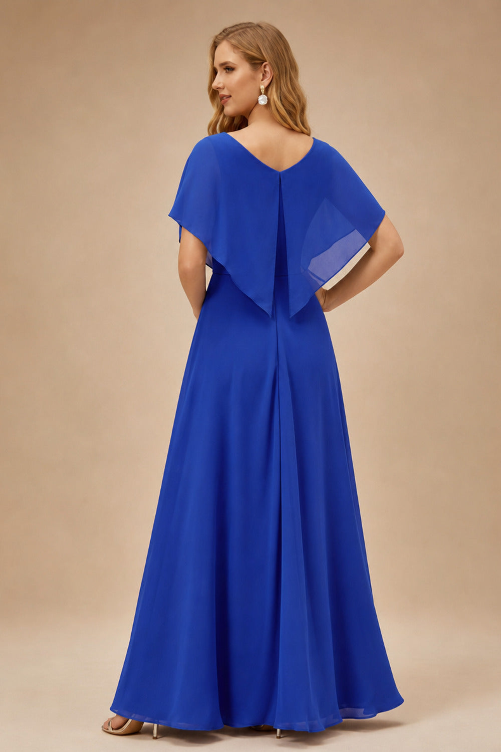 Rutipo Royal Blue A-line Sparkly Strapless Ruched Corset Ruffle Homecoming Dress