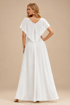 Rutipo White A-line Sparkly Strapless Ruched Corset Ruffle Homecoming Dress