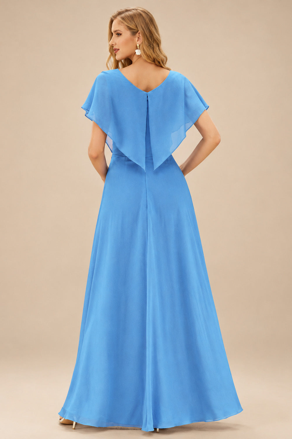 Rutipo Ice Blue A-line Crystal Strapless Corset Satin Tiered Ruffle Homecoming Dress