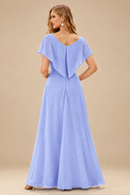 Rutipo Lavender A-line Crystal Strapless Corset Satin Tiered Ruffle Homecoming Dress