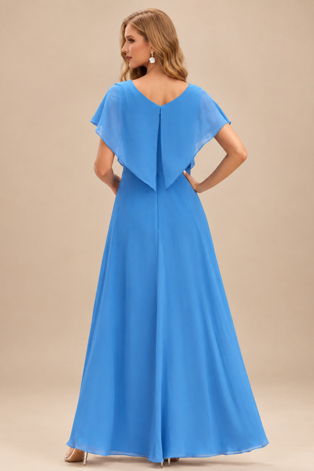 Rutipo Ocean Blue A-line Crystal Strapless Corset Satin Tiered Ruffle Homecoming Dress