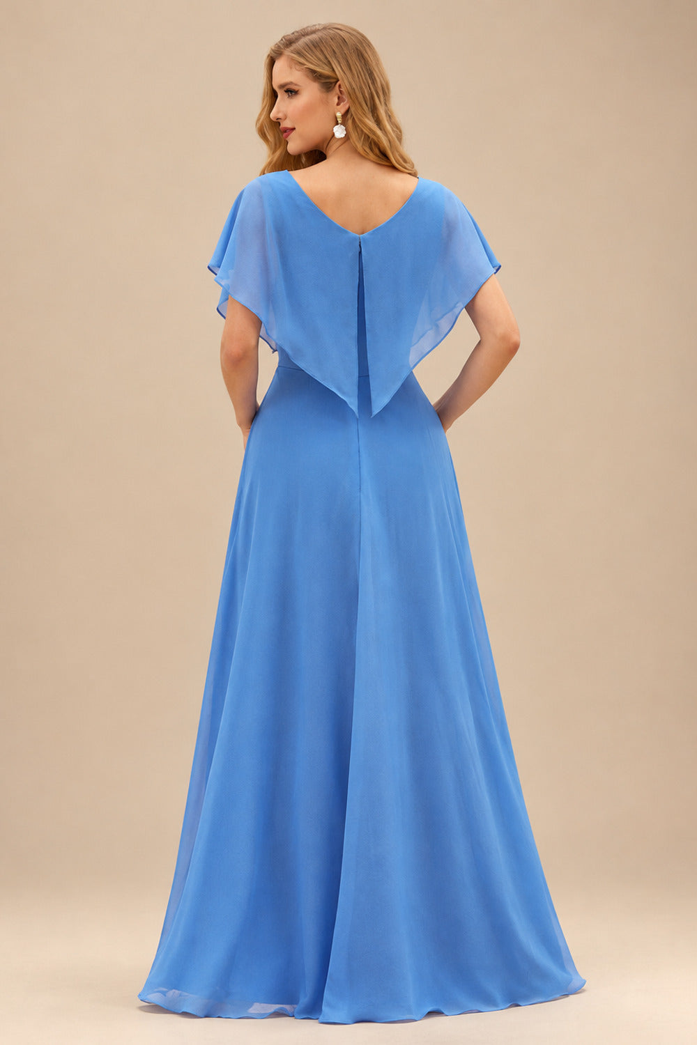 Rutipo Ocean Blue A-line Crystal Strapless Corset Satin Tiered Ruffle Homecoming Dress