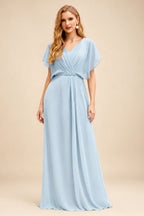 Rutipo Mist Sheath/Column Asymmetrical Sleeveless Floor-Length Bridesmaid Dresses