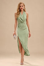 Rutipo Celadon Modern Halter Sleeveless Ankle-Length Mother Of The Bride Dresses