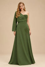 Rutipo As Picture One-Shoulder Luxury Beading Trumpet/Mermaid Mother Of The Bride Dresses