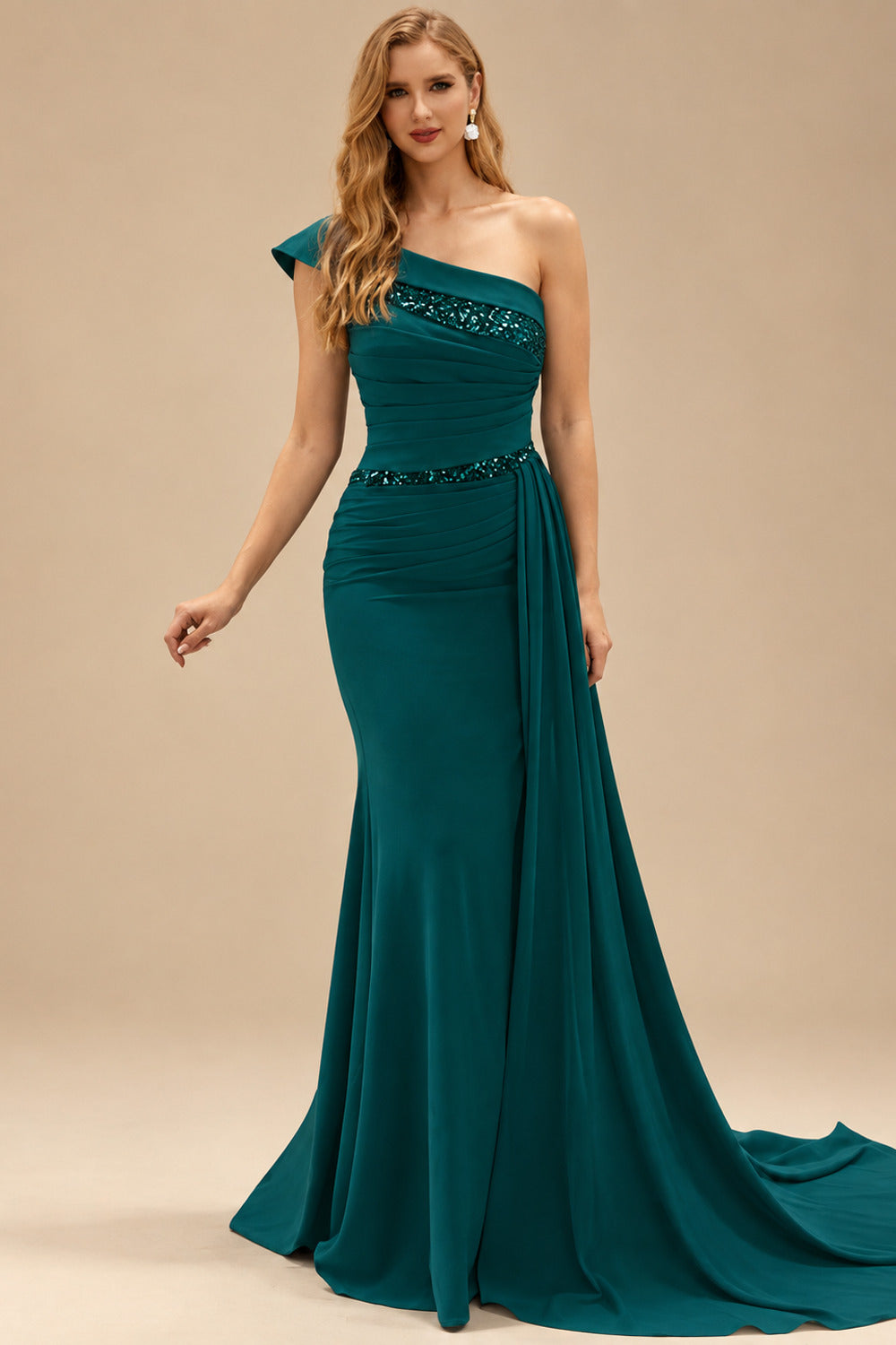 Rutipo Peacock Sheath/Column Chiffon Mother Of The Bride Dresses With High Split