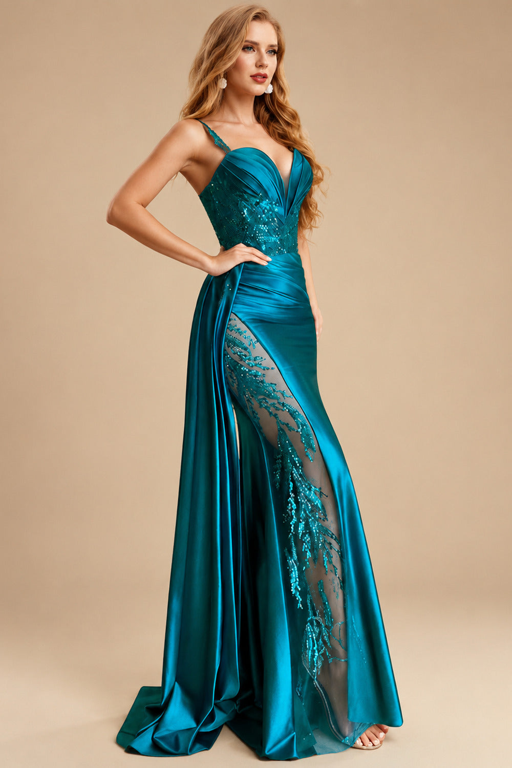 Rutipo As Picture Sexy Sweetheart Trumpet/Mermaid Sparkly Lace Prom Dresses