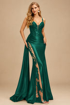 Rutipo Emerald Sexy Sweetheart Trumpet/Mermaid Sparkly Lace Prom Dresses