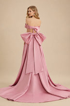 Rutipo Dusty Rose Sparkly Beading Sheath/Column Slit Prom Dresses