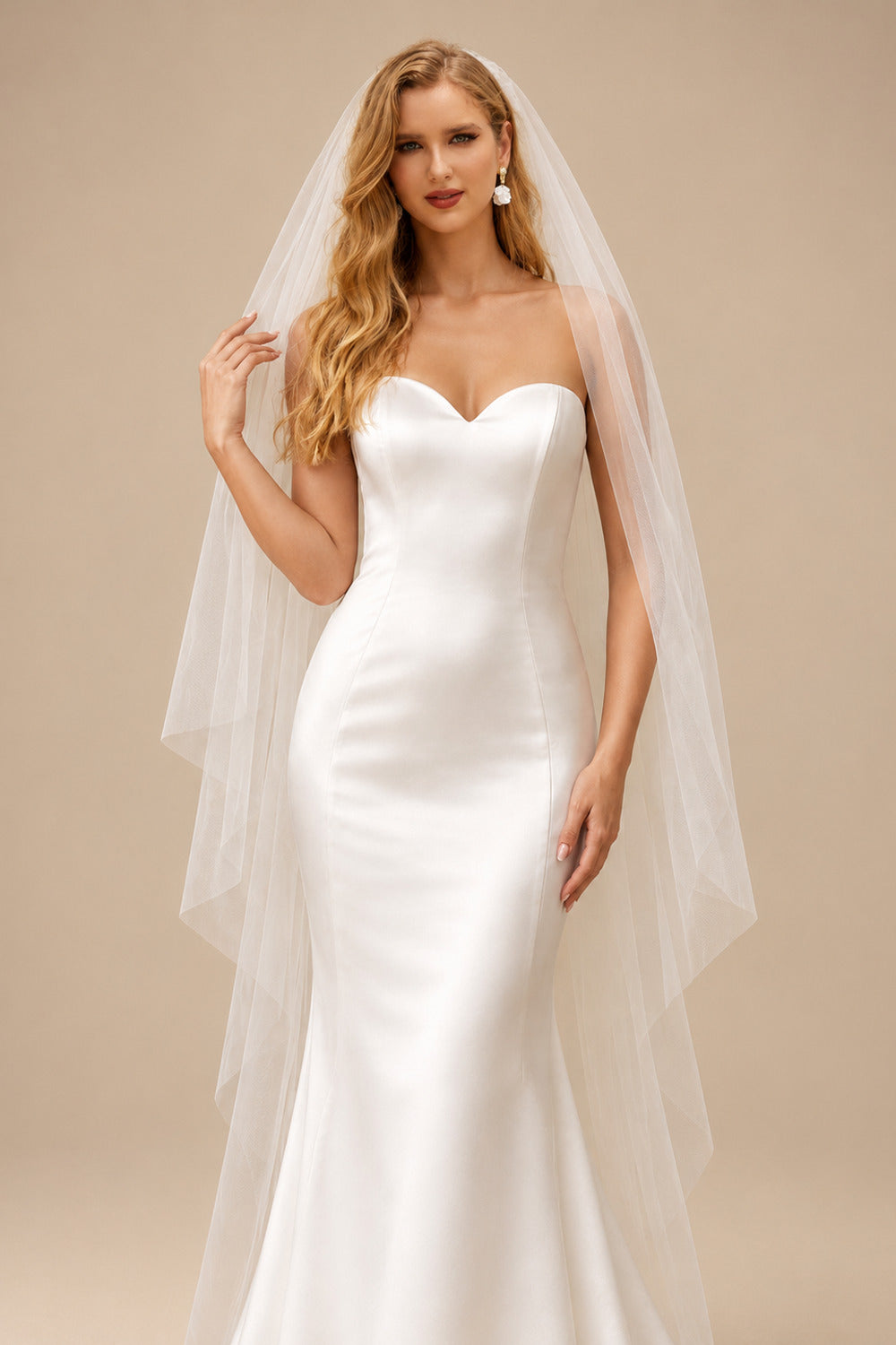 Rutipo Ivory Trumpet/Mermaid Vintage Sweetheart Wedding Dresses With Organza