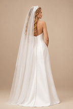 Rutipo Ivory Trumpet/Mermaid Vintage Sweetheart Wedding Dresses With Organza