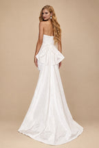 Rutipo Ivory Little White Short Strapless  Wedding Dresses