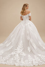 Rutipo As Picture Classic Off-The-Shoulder Ball-Gown Lace Wedding Dresses