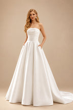 Rutipo Black Multiway Dress Features A Ballgown Overskirt Strapless Satin Wedding Dresses With 3D Floral