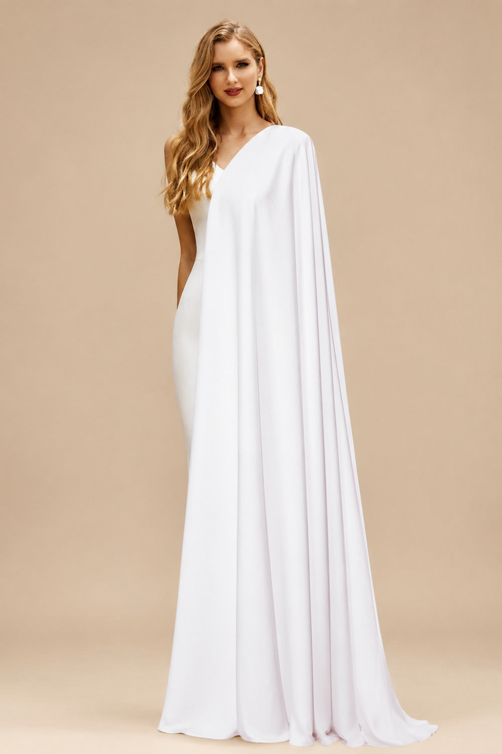 Rutipo White Trumpet/Mermaid Off-The-Shoulder Sleeveless Court Train Lace/Elastic Satin Wedding Dresses With Lace